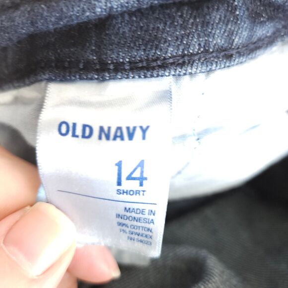 Old Navy Womens 14 Short 36x28 Navy Blue Bootcut The Flirt Jeans Mid-Rise - Picture 4 of 8